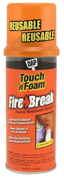 DAP INC 7565010012 Fire Foam Sealant 12 Oz Flame Resistant