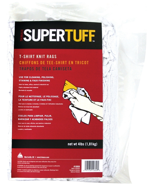 Trimaco 10852 White Multi-Purpose Knit Rags