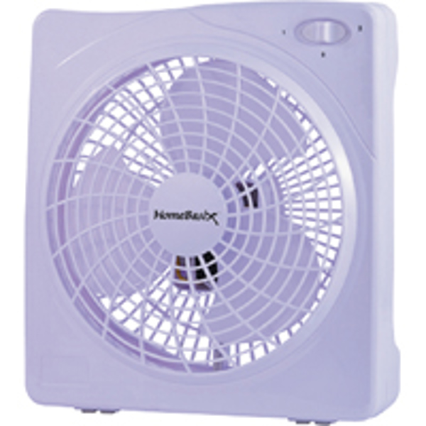 PowerZone F-1022 Box Fan 10 In 3 Speed White