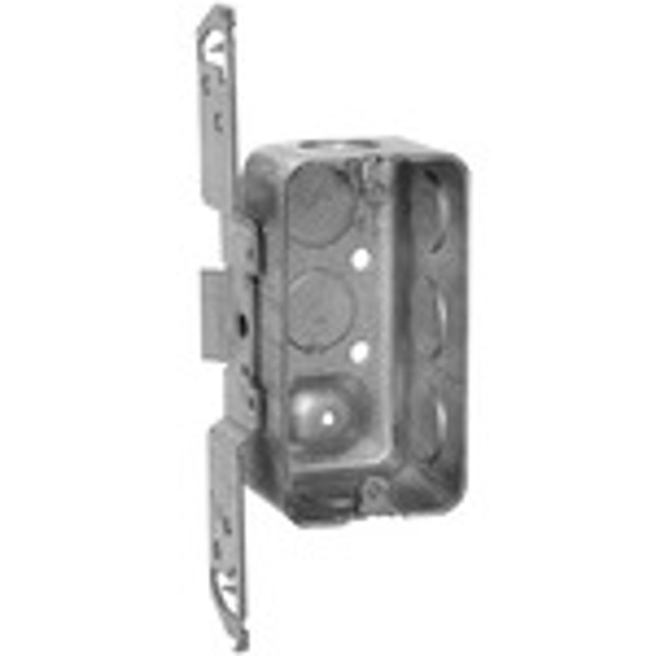 BELL WEATHERPROOF 8662 Handy Single Gang Outlet Box 4x2-1/8 In 1-7/8 In Depth
