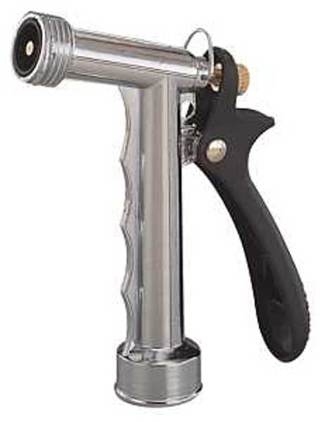 Landscapers Select YM700613L Trigger Grip Hose Nozzle 5.5 In Female Metal Silver Chrome