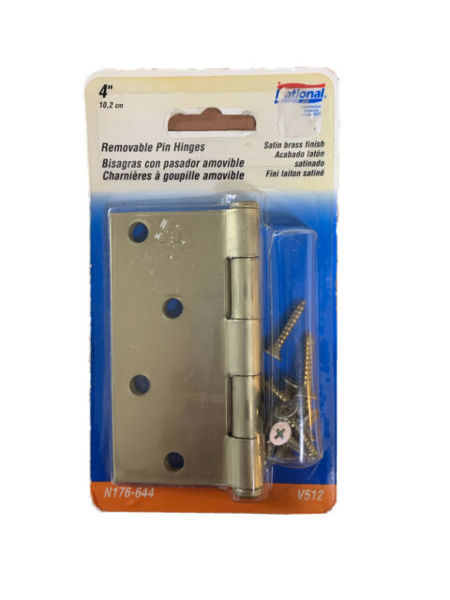 National Hardware V512RC Door Hinge 3-1/2 In White