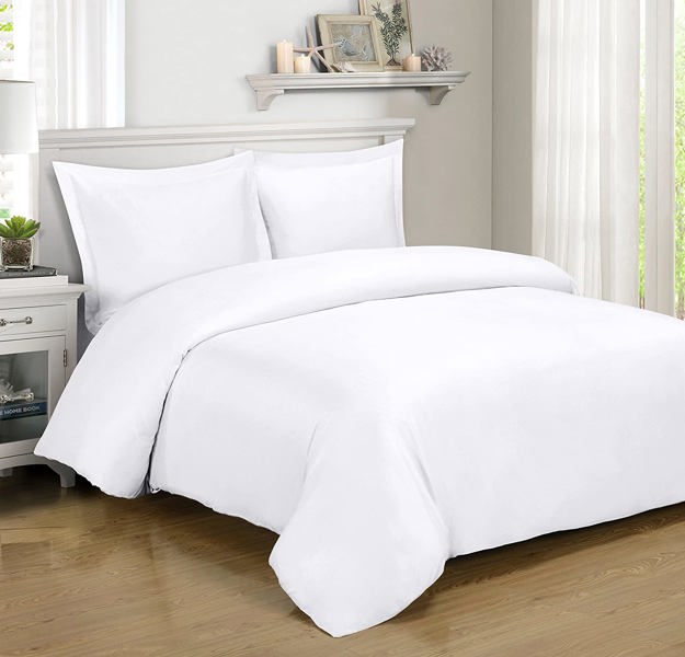 KASSATEX BMB-QDC-W Duvet Cover Queen Bamboo White
