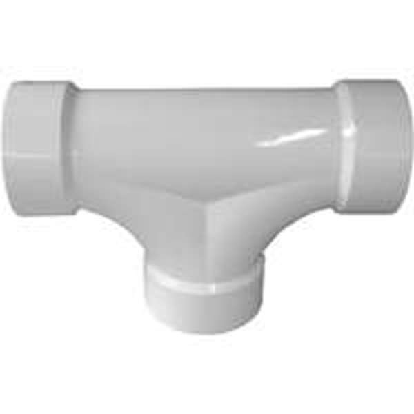 2-WAY IPEX USA LLC-CANPLAS 193723 Clean-Out Pipe Tee 3 In Schedule 40 PVC White