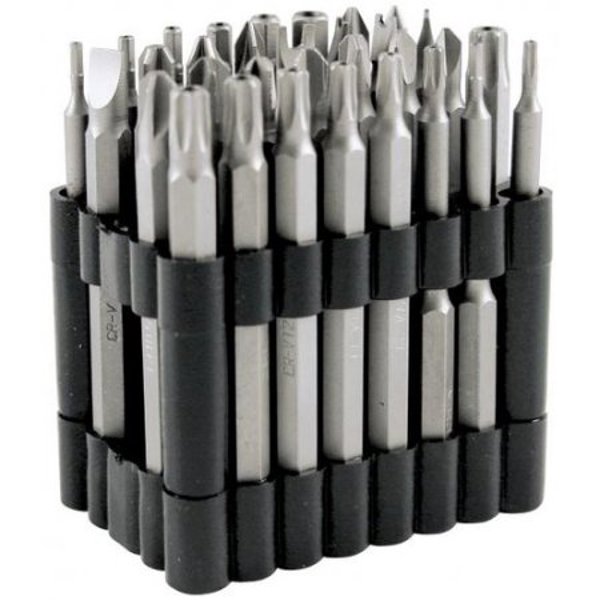 Performance Tools W8659 32 Piece Security Bit Set 3 Inch Metal Polished