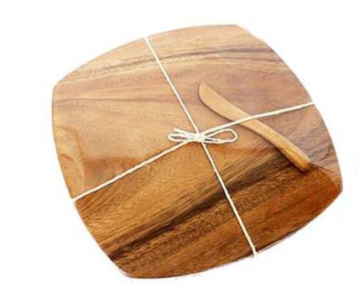 Pacific Merchant K0518 Acacia Cheese Board With Spreader