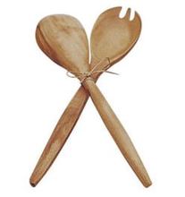 K0773 12 In Acacia Fork/Spoon Serving Set