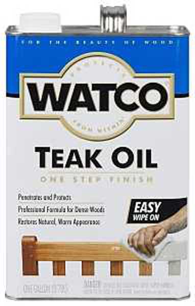 Watco 67131 Teak Oil Matte Finish 1 Gal Liquid