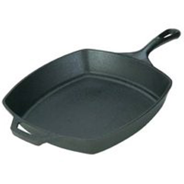 Lodge MFG CO L8SQ3 Square Skillet 10-1/2 In Cast Iron with Handle