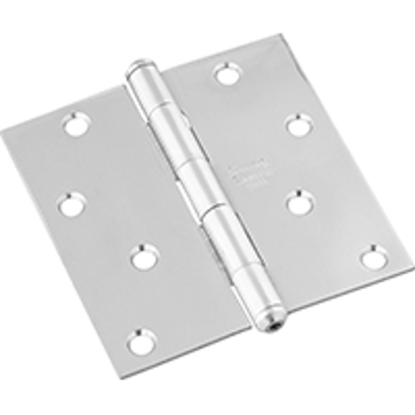 National Hardware N830-276/514 Door Hinge 4 Inch Removable Pin 55 Lb Capacity Stainless Steel