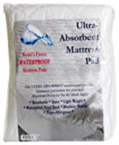 Adorable Pillows 15WPQ Queen Mattress Pad Waterproof Poly Cotton Top