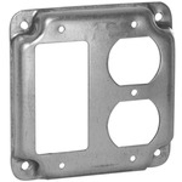Bell Weatherproof RAC 915 4 Square 1/2 In Raised Duplex Electrical Cover