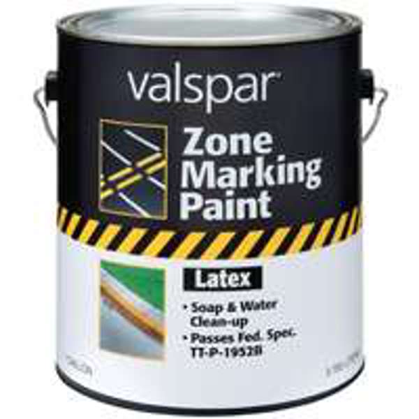Valspar 135 Water Based Latex Paint 1 Gal White Zone Marking