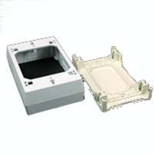 Wiremold Company NMW3 1-Gang Outlet Box Deep White