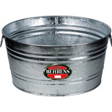 3 Wash Tub 17 Gal Galvanized