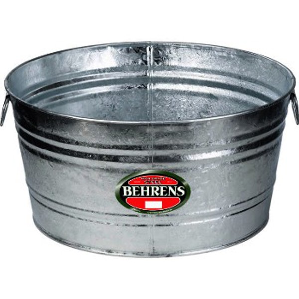 Behrens Manufacturing 3 Wash Tub 17 Gal Galvanized Hot Dipped Steel