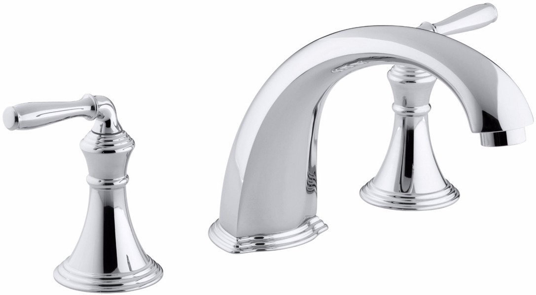 Kohler T398-4-CP Deckmount Bath Faucet Devonshire Polished Chrome