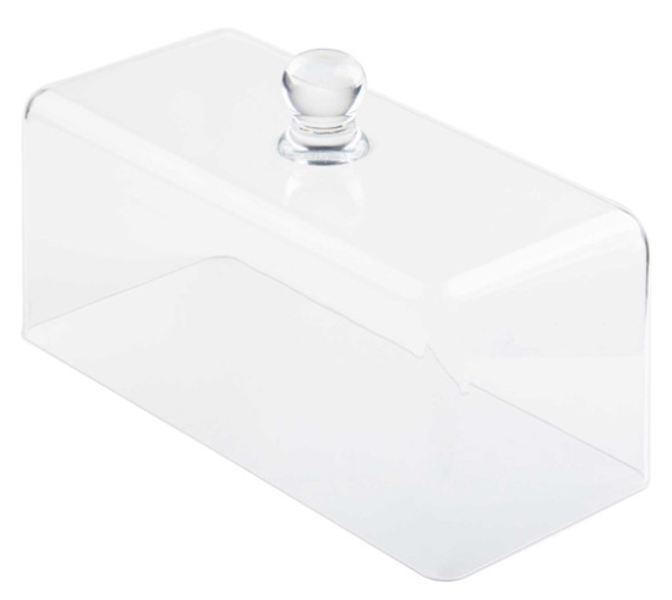 Tablecraft 11887 Rectangular Cake Dome Plastic 13-1/2 In X 6 In X 7-3/4 In