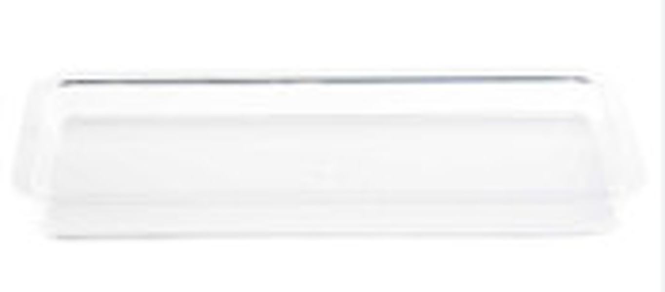 Tablecraft 11886 Rectangular Cake Plate Plastic 14-3/4 In x 7-1/4 In x 1-1/8 In