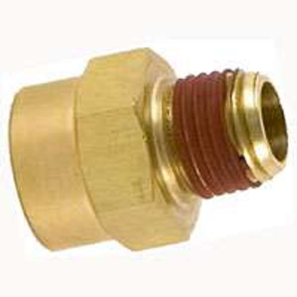Stanley-Bostitch 38F-14M Hose Adapter 3/8X1/4 Hexagonal FNPT X MNPT Brass