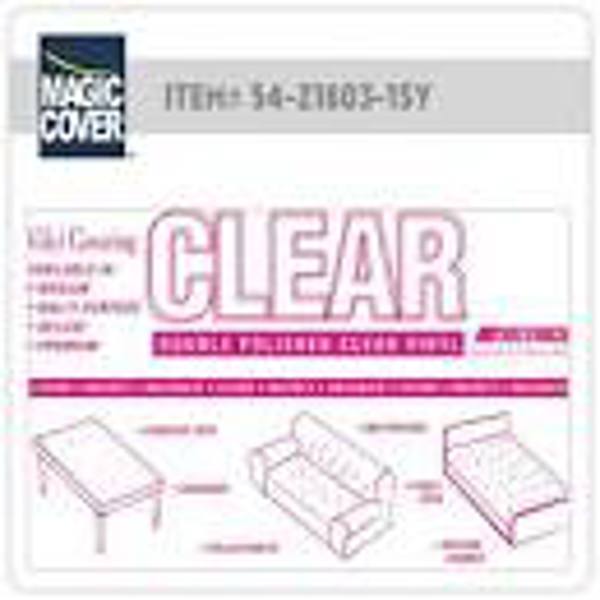 KITTRICH CORP KIT 54-21603-15Y Tablecloth 54 In Clear Premium 15 Yds