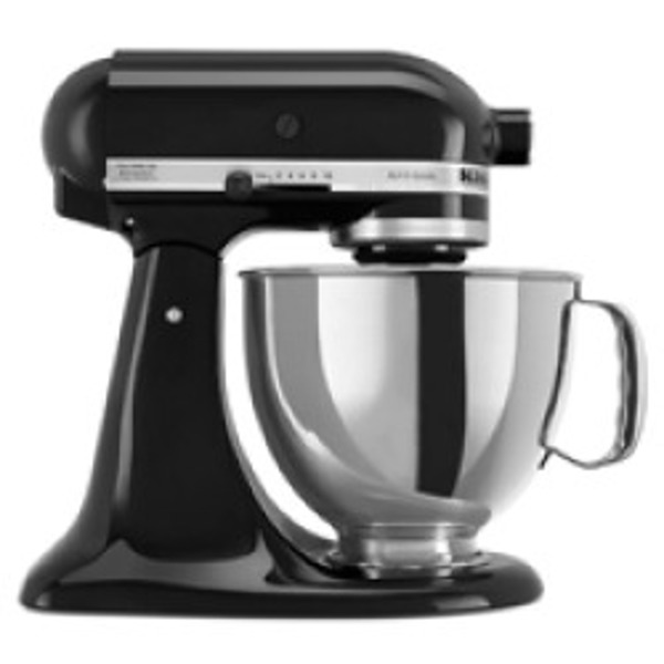 KitchenAid KSM150PSOB Artisan Series Stand Mixer 5 Qt Capacity 325 Watts Black Onyx with Pouring Shield