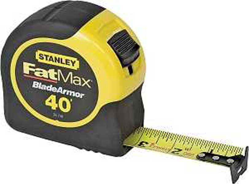 STANLEY TOOLS 33-740L Tape Measure 40 Ft Steel Blade Self-Retracting