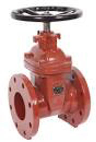 LASCO CARICAP 801-030 Flanged Iron Gate Valve with Operating Nut AWWA Resilient Seated Non-Rising Stem Ductile