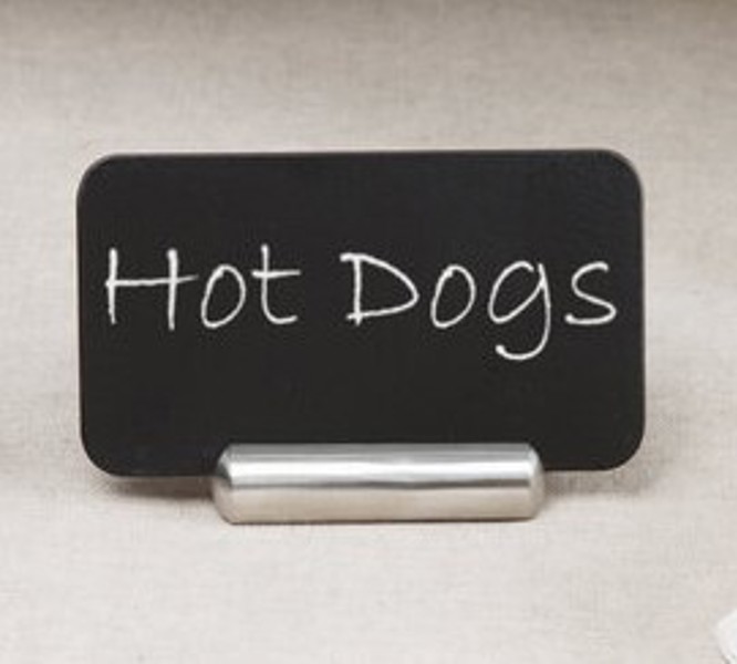 Tablecraft 795 Bullet Card Holder Stainless Steel