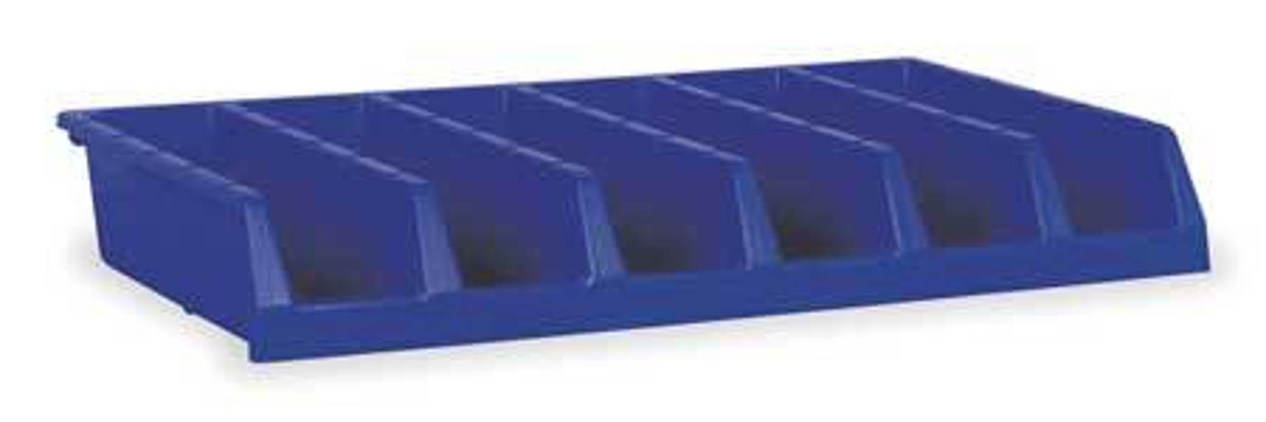 Akro-Mils INC Bin Storage Large 6 Compartment Blue