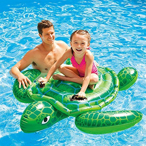 Intex Recreation Corp 57524EP Sea Turtle Ride On Pool Float 59 X 50 In Inflatable