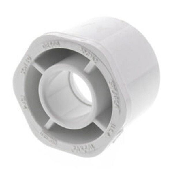 LASCO CARICAP 437-585 Bushing Reducing 8 X 6 Schedule 40 Red