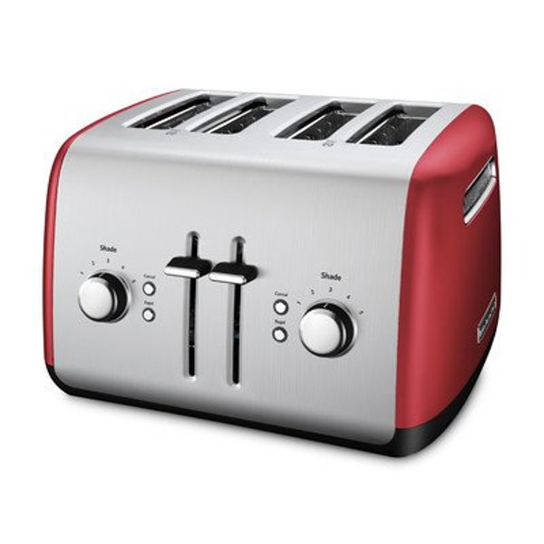 KitchenAid KMT4115ER 4 Slice Toaster Manual High-Lift Lever Empire Red