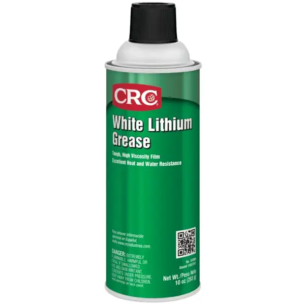 CRC Industries 03080 White Grease 10 Oz Industrial Lithium Lubricant