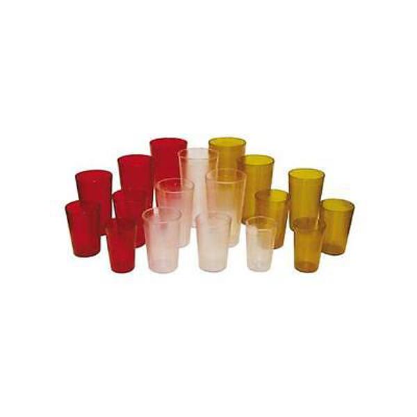 Winco PTP-20C Pebbled Tumbler 20 Oz Clear 12 Pack