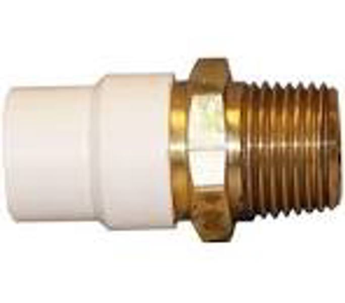 Genova Products 57607Z CPVC 3/4 Slip X Brass Adapter