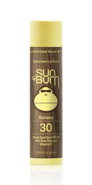 SunBum 20-45095 Lip Balm Banana Sunscreen SPF 30