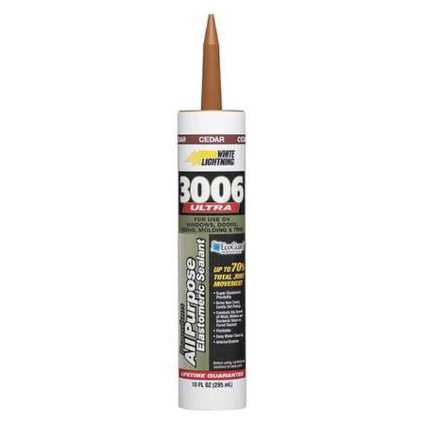 White Lightning W11006010 Ultra Caulking 10 Oz Cedar
