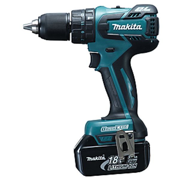 Makita DHP459RFE Cordless Hammer Driver Drill 1/2 In