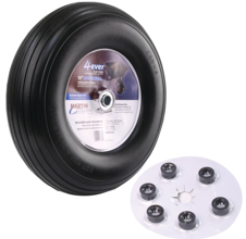 406RBPU32 Wheelbarrow 13 In Flat Free Ribbed Tread
