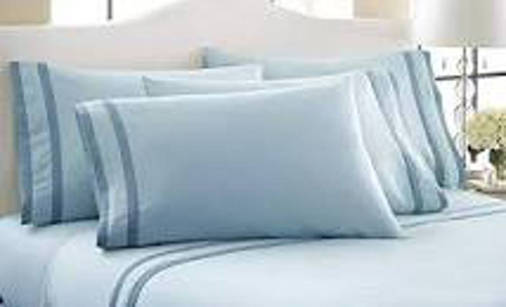 JK LINENS QCELBLUE Queen Sheet Set 100% Microfiber Celestial Blue T200