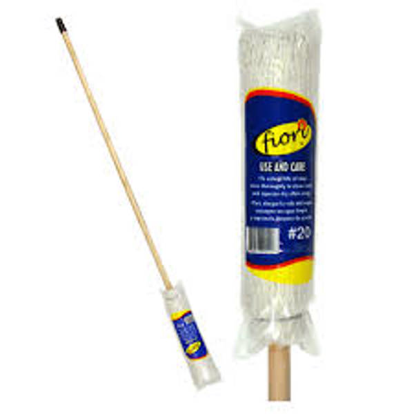 Clarke Enterprises 00224 Deck Mop Size 20 Mop Head Durable Synthetic Material Ideal for Cleaning Decks