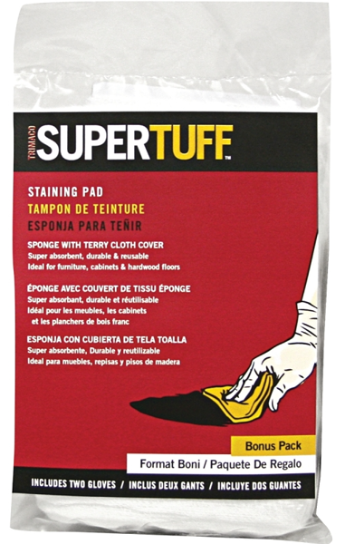 Trimaco 10101 Staining Pad Sponge Soft Cotton Terry 4-3/4 In x 3-3/4 In