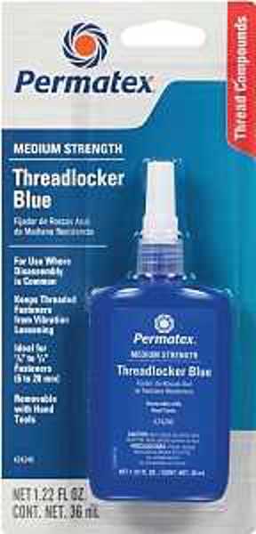 ITW Permatex 24240 Blue Threadlocker 36 ml Bottle Liquid Mild