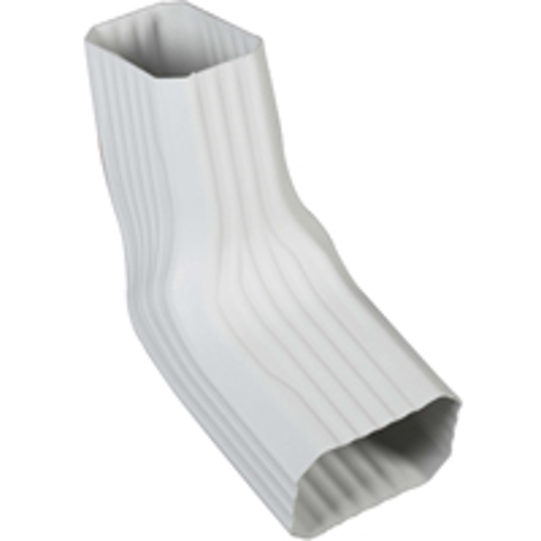 Amerimax Home Products 37064 Transition Type A Gutter Elbow 2 In White