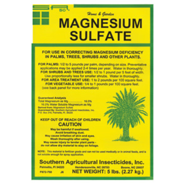 Southern Ag 07415 Magnesium Sulfate 5 LB Fertilizer