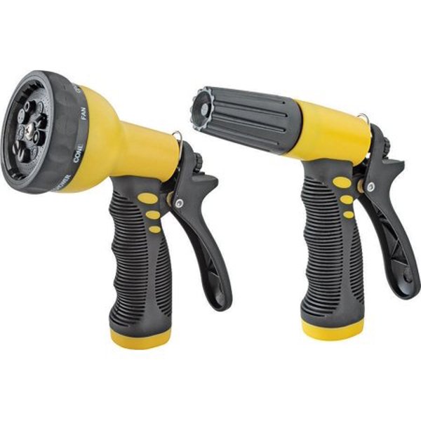 Landscapers Select GN43451 Hose Nozzle 9 Pattern with 3 Way Female Yellow