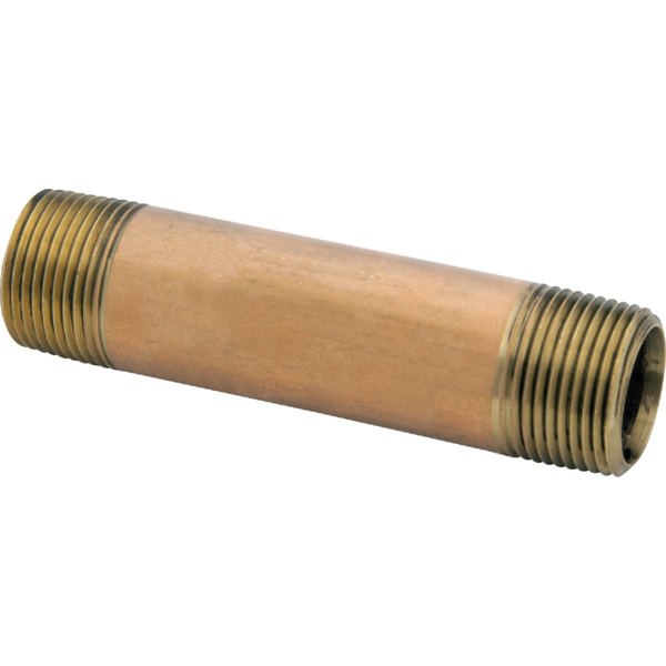 B&K Industries 462-025 Brass Nipple Red 3/8 X 2-1/2 In Brass