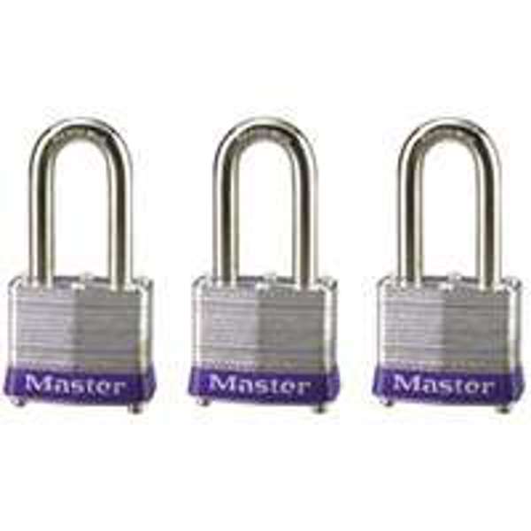 Master Lock 3TRILF Padlock 1-1/2 In Steel Body