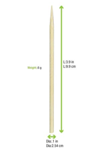 210BBQ10 100 Pack 3.9 In Bamboo BBQ Skewers